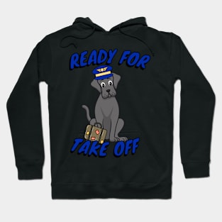 Funny Pilot Big Dog Hoodie